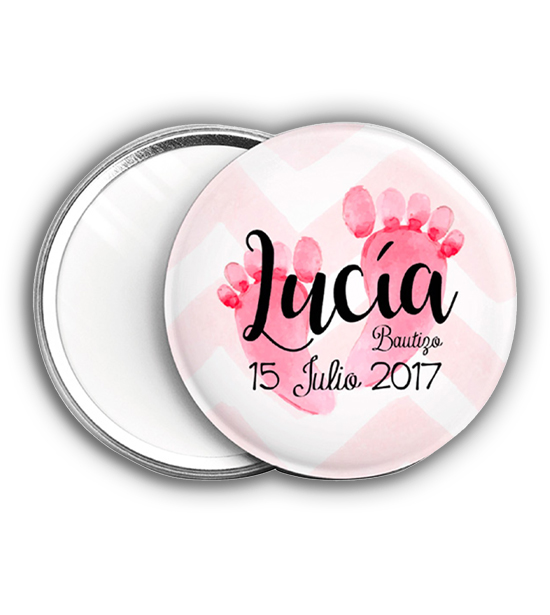 Chapa de Espejo Personalizada Pack 50uds